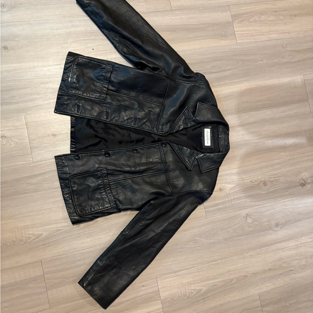 Jones New York Black Leather Jacket